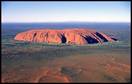 Aerial view of Ayers Rock. Uluru-Kata Tjuta National Park, Northern Territories, Australia